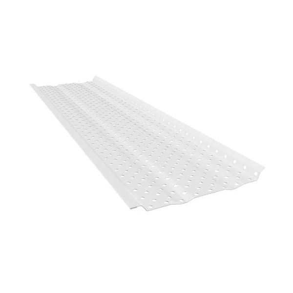 E-Z-Gutter Guard E-Z-Flow Perforated White Aluminum Gutter Guards for 5in Gutter, Covers 39.25ft 1035 WH - main